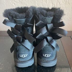 UGG Black boots- toddler size 8